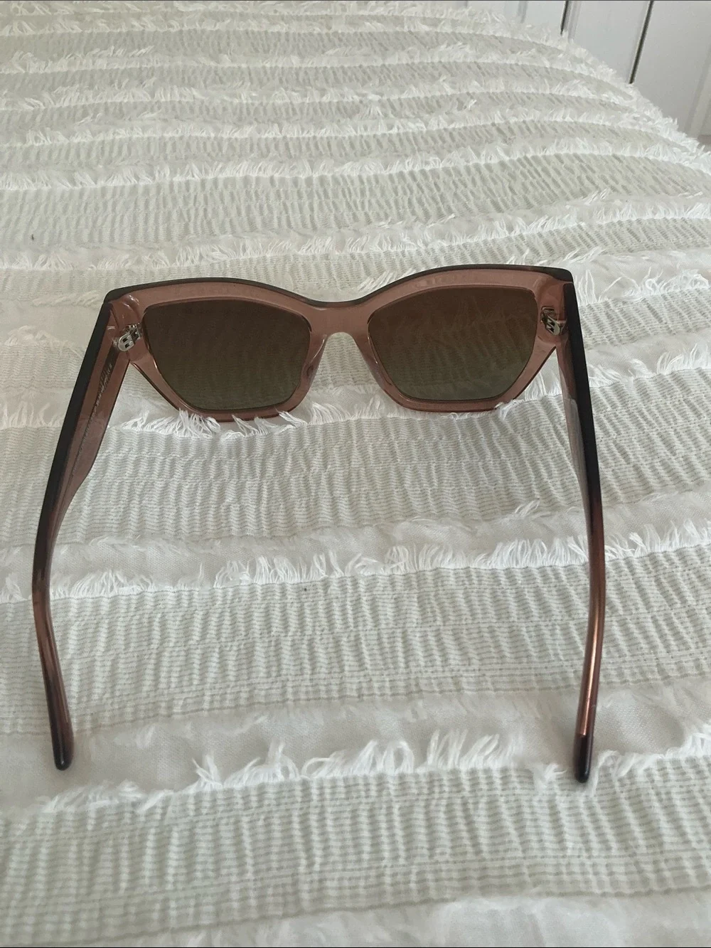 DIFF cat eye women’s sunglasses light brown